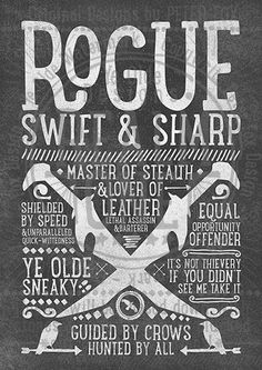 a black and white poster with the words roug, swift & sharp on it