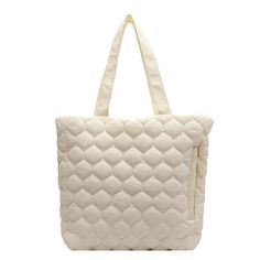 SPECIFICATIONSBrand Name: NoEnName_NullHandbags Type: Shoulder BagsTypes of bags: Shoulder & HandbagsMain Material: nylonLining Material: nylonShape: SQUAREPlace Of Origin: GUANG DONG ProvincePlace Of Origin: GUANG DONG ProvinceOrigin: Mainland ChinaCN: GuangdongHardness: SOFTPattern Type: SolidInterior: Interior Zipper PocketDecoration: noneExterior: noneOccasion: partyClosure Type: zipperGender: UnisexStyle: CasualModel Number: bagNumber of Handles/Straps: twofeature 1: handbags for womenfeatu Cream Handheld Bag For Daily Use, Beige Bags With Zipper Closure For Errands, White Shoulder Bag With Zipper Closure, White Satchel Shoulder Bag With Zipper Closure, White Satchel With Zipper For Daily Use, White Rectangular Hobo Bag With Top Carry Handle, Quilted Shoulder Bag With Double Handle For Daily Use, Quilted Tote Satchel For Daily Use, Trendy White Bag With Zipper Closure