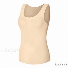 Lasaky - Invisible Seamless Fleece-Lined Camisole Thermal Underwear Vest Slimming Tank Top Winter Camisole Cold-Proof and Warm Innerwear Basic Long Sleeve Shirt, Thermal Comfort, Basic Long Sleeve, Winter Tops, Body Sculpting, Body Contouring, Long Sleeve Bodysuit, Warm Winter, Body Shapes