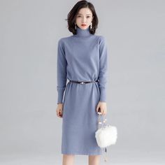 Shop turtleneck side-slit sweater dresses at Fancyever. Update your wardrobe this season with our trend-setting and head-turning. Turtleneck Sweater Dress, Turtleneck Long Sleeve, Turtle Neck Dress