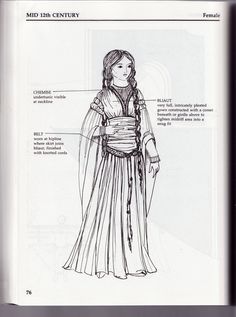 Medieval Fantasy Clothing, Medieval Dress Pattern, Celtic Clothing, Middle Age Fashion