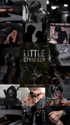 a collage of photos with the words little stranger written on them and images of people