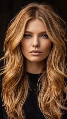 Are Side-Swept Bangs with Copper Highlights the Best Look Fall Hair Green Eyes, Copper Ombre Hair, Fall 2024 Hair Color, Copper Blonde Highlights, Fall Vivid Hair Color, Copper Curls, Hair Colors For Blondes