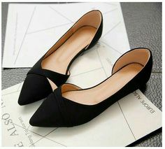 Office Flats, Casual Shoes Women Flats, Women Casual Flats, Flats Shoes Comfortable, Point Shoes, Casual Flat Shoes, Leather Flat Shoes, Pointed Toe Shoes, Pointed Toe Flats