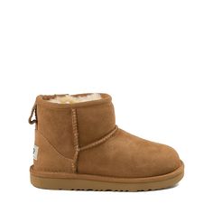 UGG® Classic Mini II Boot - Little Kid / Big Kid - Chestnut | Journeys Ugg Chestnut Boots, Uggs White Background, Shoes White Background, Ugg Boots Kids, Uggs Classic Mini, Uggs Mini, Classic Mini Ii Boot, Mini Ugg Boots, Cute Shoes Boots