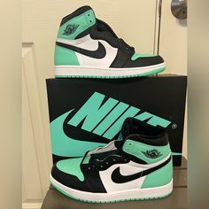 Multi Color Air Jordan 1, Jordan 1 High Nike, Jordan Shoes Neon, Air Jordan 1 Mid Edge Glow, Air Jordan 1 Mid Green Yellow, Air Jordan 1 Mid Black Grape, Air Jordan 1 Teal, Nike Air Jordan 1 Pine Green, Air Jordan 1 High Og Seafoam