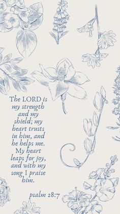 the lord is my strength and my shield