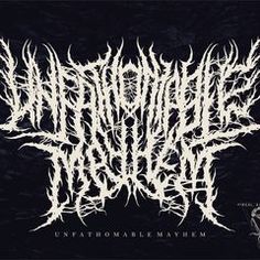 the cover art for an upcoming album, unfathomable mayhem by black metal band