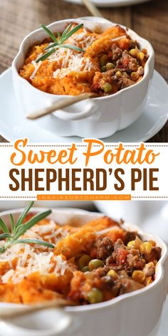 Craving hearty and yummy comfort food? Try this savory Shepherd's pie with sweet potatoes recipe! Packed with tender beef and topped with a creamy sweet potato layer making it a hearty dinner recipe. Save this ultimate sweet potato shepherd's pie recipe for a yummy, satisfying dinner! Potato Shepherd's Pie, Shepherd's Pie Recipe, Sweet Potatoes Recipe, Hearty Dinner Recipes, Shepherd's Pie, Easy Comfort Food, Hearty Dinner, Easy Homemade Recipes