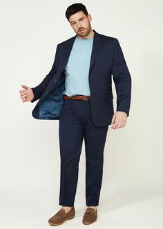 Plus Size Male Fashion Formal, Fashion For Big Guys, Big Men Suits, Men Fashion Tips, Plus Size Men Fashion, Plus Size Male, Blue Suit Men