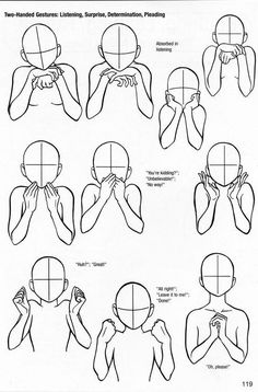 how to draw the human body with hands and fingers in different positions, from top to bottom