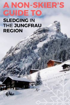 the front cover of a non - skier's guide to sledding in thejunrgrau region