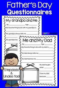 father's day question and printables for grandpa and me with the caption