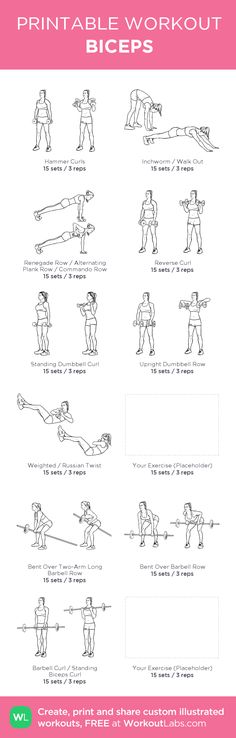 an exercise poster with instructions for the exercises