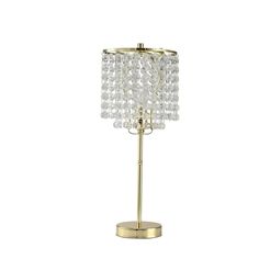 Glam Chandelier Table Lamp - Gold. Features gold metal base, pull chain and chandelier style beading. Chandelier Table, Glam Chandelier, Chandelier Gold, Gold Desk, Bedside Table Lamp, Chandelier Table Lamp, Crystal Table Lamps, Gold Table Lamp, Small Table Lamp