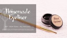 Homemade Eyeliner, Natural Makeup Recipes, The Best Eyeliner, Eyeliner Shapes, Eyeliner For Beginners, Non Toxic Makeup, Homemade Cosmetics