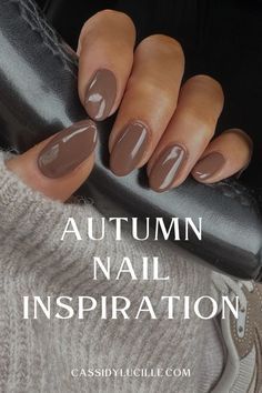 Color For Nails, Simple Fall Nails, Fall Gel Nails, Short Nails Art, Fall Nail Art, Fall Nail Colors