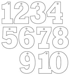 the numbers are cut out and ready to be colored