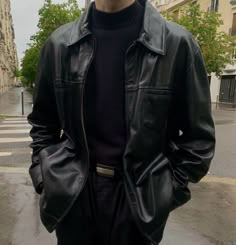 College Male Aesthetic, Leather Jacket Turtleneck Outfit Men, Male Black Turtleneck Outfit, Guy Turtleneck Outfit, Male Style Aesthetic Dark, Leather Jacket Outfit Men Formal, Women All Black Outfit, Aesthetic Guy Outfits Classy, Mens Goth Outfits