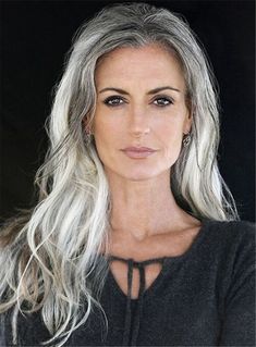 Grey Hair Color, Halloween Hair, Synthetic Lace Front Wigs, Long Hair Cuts, Older Women Hairstyles