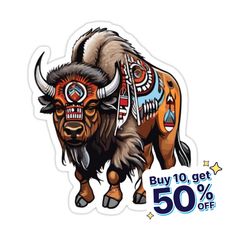 the buffalo sticker is on sale for $ 50