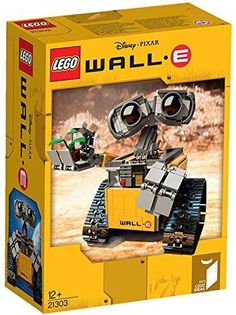 a box with a lego wall e in it