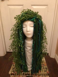 Swamp Witch Hair, Swamp Fairy Costume, Water Witch Costume, Sea Hag Costume, Seaweed Costume, Swamp Outfit, Swamp Monster Costume, Swamp Witch Costume, Seaweed Dress