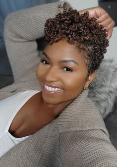 Tampered Short Natural Hair, Twa Colored Hair, Short Curly Haircuts Natural Black Women Round Faces, Short Naturally Curly Haircuts, Crochet Short Hairstyles, Short Natural Haircuts For Black Women, Short Curly Haircuts Natural Black Women, Black Women Short Natural Hairstyles, Natural Hairstyles For 4c Hair