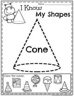 i know my shapes worksheet