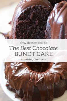 the best chocolate bundt cake is made with only three ingredients