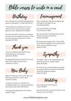 the bible verses to write in a card for wedding day and other special occasions