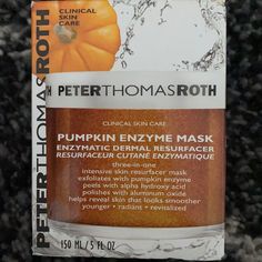 Peter Thomas Roth - Pumpkin Enzyme Mask - Never Used Peter Thomas Roth Pumpkin Enzyme Mask, Peter Thomas Roth Mask, Enzyme Mask, Pumpkin Enzyme Mask, Multi Masking, Enzyme Peel, Peter Thomas Roth, Skin Care Clinic, Gel Mask