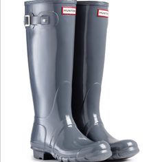 Grey Hunter Rain Boots. Got Them As A Gift And They Didn’t Fit So They’re Brand New! Grey Hunter Boots, Tall Rain Boots, Hunter Rain Boots, Hunter Shoes, Women Hunters, Chapel Hill, Hunter Boots, Winter Rain, Rubber Rain Boots