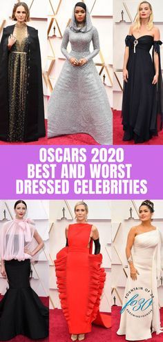 oscars 2020 best and worst dressed celebriities, from the red carpet