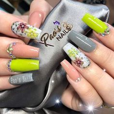 Acrylic Nailsdesign, Fullset Nails, Gel Powder Nails, Beach Nails Art, Kylie Nails, 2023 Beach, 2023 Nail, Nails 2017, Nails Art Ideas