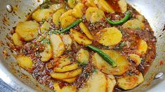 the food is prepared and ready to be cooked in the wok on the stove