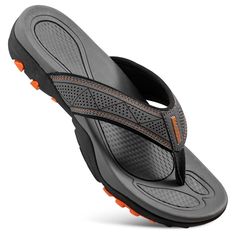 PRICES MAY VARY. SUMMER ESSENTIAL - Beach flip flops for men have a durable thick sole, wide strap, soft thong between toes and arch support,perfect fitting and long durability, it's the perfect casual sandal to wear all summer long COMFORTABLE ARCH SUPPORT - These mens flip flops provide good arch support and cushioned heel, which makes you feel comfort and balance after a few hours on your feet NON-SLIP SOLE - Tough athletic shoe-style rubber tread has a strong grip that makes for secure slip Flip Flops For Men, Pool Shoes, Men Sandals, Cinderella Shoes, Sole Shoes, Sport Sandals, Designer Sandals, Beach Sandals