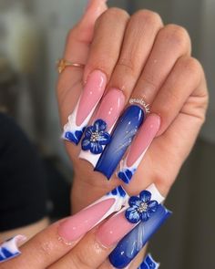 Acrylic Nail Powder, Fancy Nails Designs, Ombre Acrylic Nails, Cute Acrylic Nail Designs, Dope Nail Designs