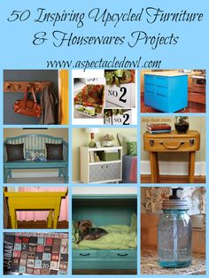 the cover of an article about furniture and housewares in various pictures, including a table