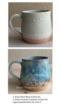 Amaco River Birch Glaze Combinations, Laguna Speckled Buff Clay, Amaco River Birch, Birch Glaze Combinations, River Birch Glaze Combinations, Glaze Combinations For Pottery, Pottery Colors, Textured Turquoise