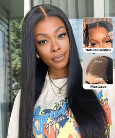 Product Details Brand: Karlami Hair Hair Material: 100% Human Hair Density: Full 180% density Hairline: Super Natural-looking Pre-Plucked Hairline; Pre Cut Lace Design; Pre Bleached Knots Wig Advantages: No Glue, No Gel, Easy To Maintain Lace Area: 9×6 Parting Max Lace, More Versatile & Flexible Lace Type: Transparent lace, meltdown perfectly, match all skins Style: Straight Hair Hair Color: Natural Color Cap Size: Average size 22.5 inches, multiple clips & an adjustable band inside the wig for Style Straight Hair, Glueless Wig, 100 Human Hair Wigs, Colored Wigs, Body Wave Wig, Short Bob Wigs, Headband Wigs, Hair Sale, Blonde Ombre