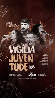 an advertisement for a concert featuring the band vigila and juven tude