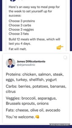 Easy Healthy Meal Prep, Healthy Lifestyle Food, Meal Prep For The Week, High Protein Recipes, Lost Weight, Healthy Meal Prep, Self Improvement Tips, Health And Wellbeing, Easy Healthy Recipes