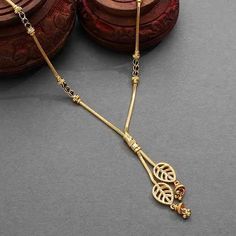 Small Mangalsutra, Plain Gold Jewellery, Gold Jewellery For Women, Mangalsutra Chain, Antique Gold Jewelry Indian