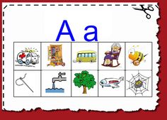 the letter a is for a set of pictures