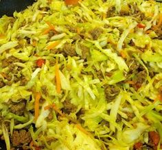 the food is prepared and ready to be cooked in the skillet on the stove