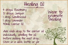 Healing Spells, Essential Oil Blends Recipes, Witchcraft Spell Books, Herbal Healing, Herbal Magic, Healing Oils, Healing Herbs