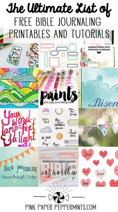 the ultimate list of free bible journaling printables and crafts