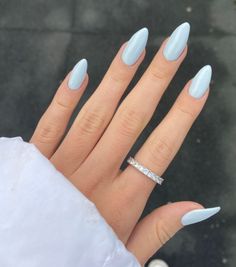 Plain Acrylic Nails, Solid Color Acrylic Nails, Plain Nails, Simple Acrylic Nails, Pastel Nails