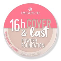 16h Cover & Last Powder Foundation - Essence | Ulta Beauty Pressed Powder Foundation, Waterproof Foundation, Essence Makeup, Skin Shine, Too Faced Foundation, Pressed Powder, Foundation Brush, No Foundation Makeup, Powder Foundation